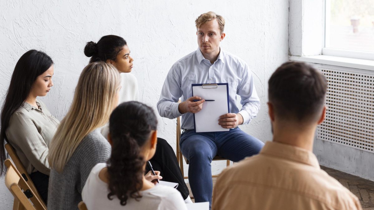 Group therapy session