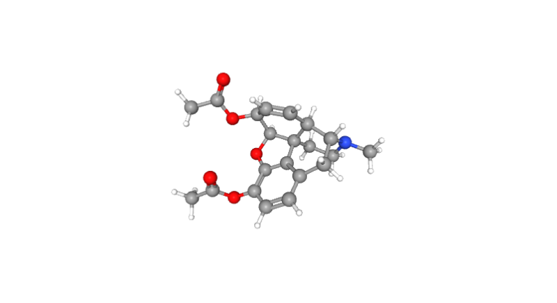 heroin chemical molecules