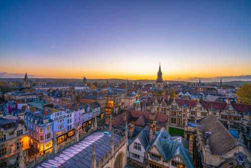 Skyline image of Oxford City depicting the city where you can access addiction rehab in Oxford.